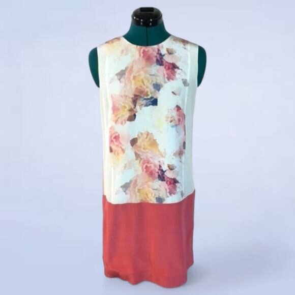 Rebecca Taylor Enchanted Gardens Silk Drop Waist Shift Dress - Size 2 - Picture 2 of 8